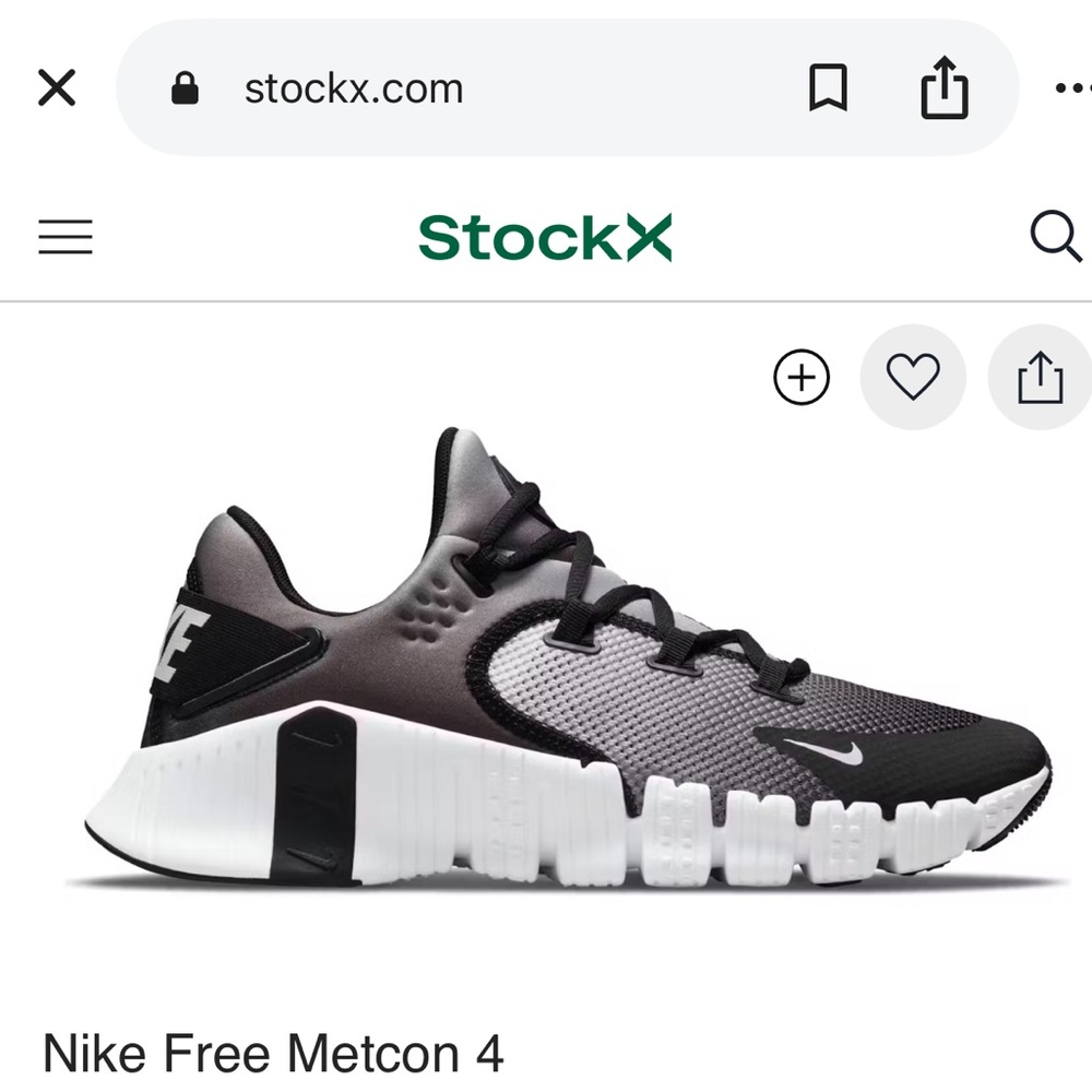 Women’s Nike Free Metcon 4 Black and White Gradient Shoes
